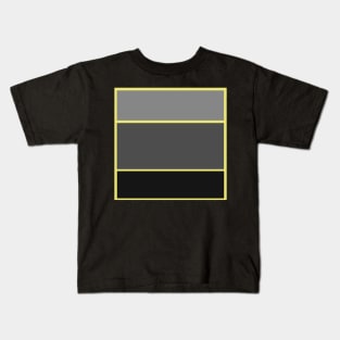 minimalist grey abstract pattern Kids T-Shirt